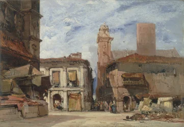 Bologna, ca 1826 (olja på papper på duk)